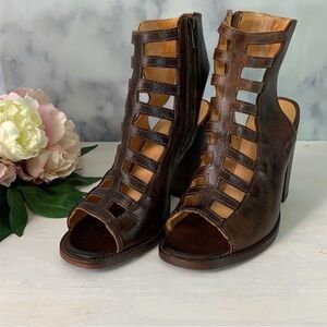 BED|STU Brown Gladiator Heels